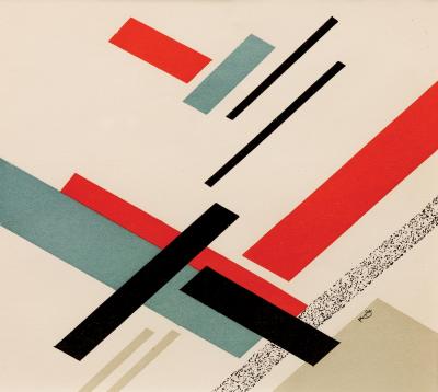 Frantisek KUPKA - Abstract composition, 1949 - Pochoir 2