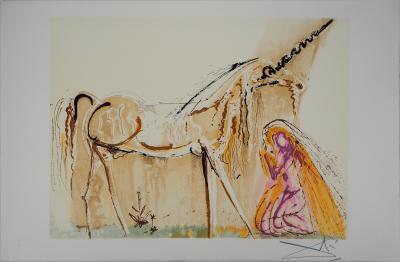 Salvador DALI - La Licorne - Lithographie originale signée