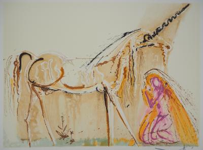 Salvador DALI - La Licorne - Lithographie originale signée 2