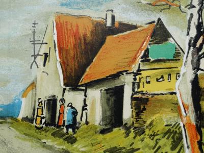 Maurice de VLAMINCK  : La route, 1958, Lithographie originale signée 2