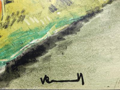 Maurice de VLAMINCK  : La route, 1958, Lithographie originale signée 2