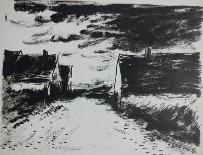 Maurice de VLAMINCK (d’après) : Maisons dans la Beauce, 1958 - Lithographie 2