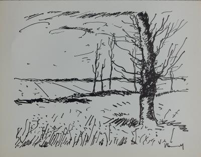 Maurice de VLAMINCK (d’après) : La vallée de l’Avre, 1958 - Lithographie originale signée 2