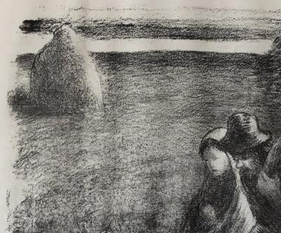 Camille PISSARRO-  Les Trimardeurs ou les Errants, 1986 - Lithographie 2
