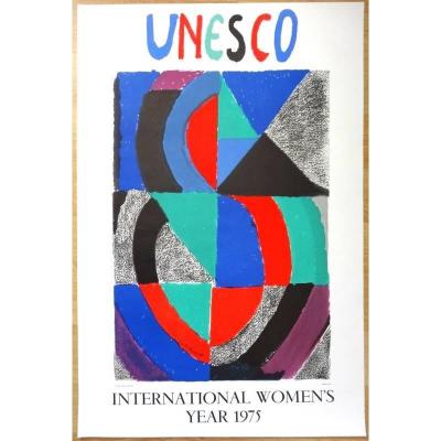 Sonia DELAUNAY (d’après)  - Unesco, 1975 - Affiche lithographique 2