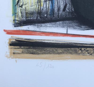 Bernard BUFFET - Les anémones, 1972 - Lithographie originale signée numérotée 2