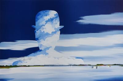 DENOËL -  Hommage à  Magritte - Lithographie signée au crayon, édition limitée 2