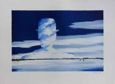 DENOËL -  Hommage à  Magritte - Lithographie signée au crayon, édition limitée 2