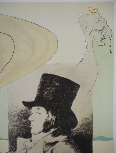 Salvador DALI  - Les Caprices de Goya, 1977 - Affiche lithographique 2