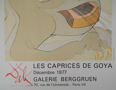 Salvador DALI  - Les Caprices de Goya, 1977 - Affiche lithographique 2