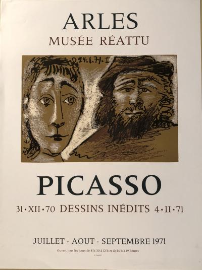 Pablo PICASSO (d’après) - Musée Réattu, Arles, 1971 - Affiche lithographique 2