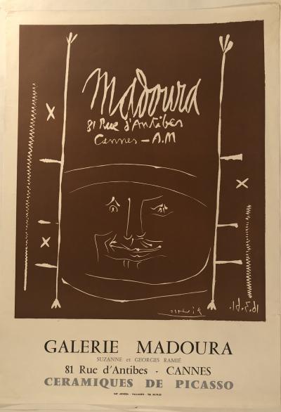 Pablo PICASSO (d’après) - Picasso Galerie Madoura, Cannes, 1961 - Linogravure originale 2
