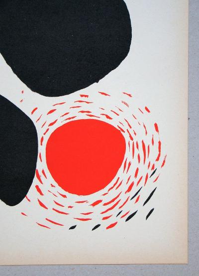 Alexandre CALDER - Composition, 1952 - Lithographie originale en couleurs 2