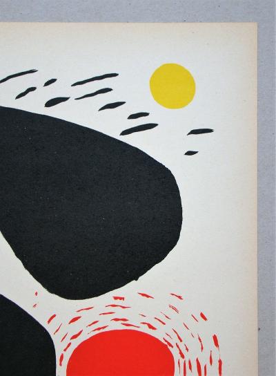 Alexandre CALDER - Composition, 1952 - Lithographie originale en couleurs 2