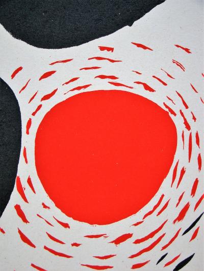 Alexandre CALDER - Composition, 1952 - Lithographie originale en couleurs 2