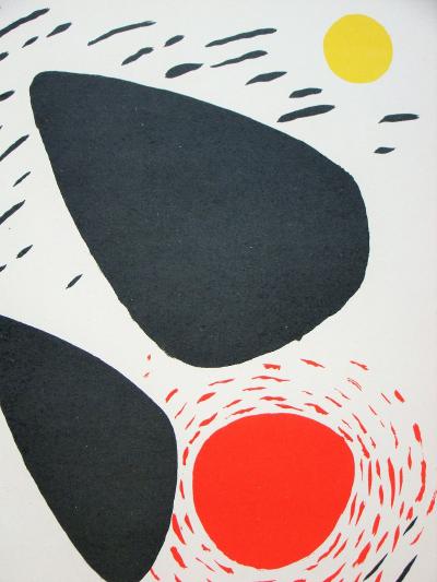 Alexandre CALDER - Composition, 1952 - Lithographie originale en couleurs 2