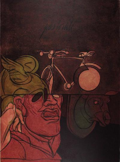 Valerio ADAMI - Pastorale, 1982 - Lithographie signée à la main 2