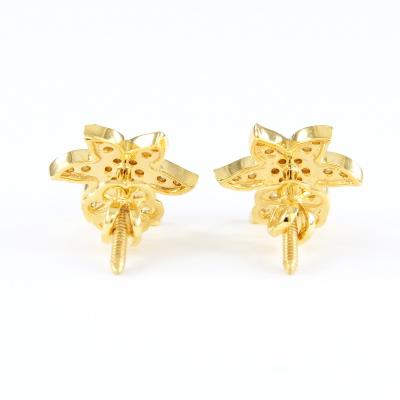 Boucles d’Oreilles Or Jaune et Diamants 2
