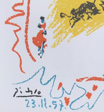 Pablo PICASSO - La Petite Corrida, 1958 - Lithographie originale signée 2