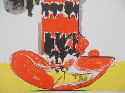 Graham SUTHERLAND - Composition en jaune et rouge, 1972 - Lithographie originale 2