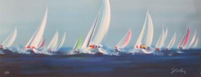 Victor SPAHN - Voiles, 2001 - Lithographie signée au crayon 2