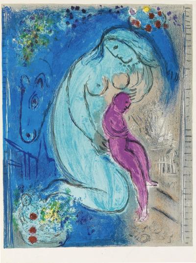 Marc CHAGALL - Quai des fleurs, 1954 - Lithographie Originale 2