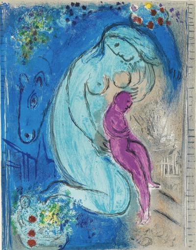 Marc CHAGALL - Quai des fleurs, 1954 - Lithographie Originale 2
