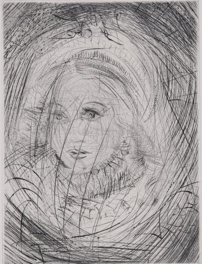 Salvador DALI - Faust : Marguerite, 1969 - Original etching 2