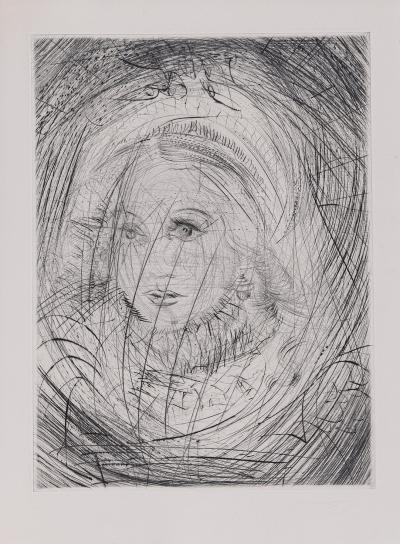 Salvador DALI - Faust : Marguerite, 1969 - Original etching 2