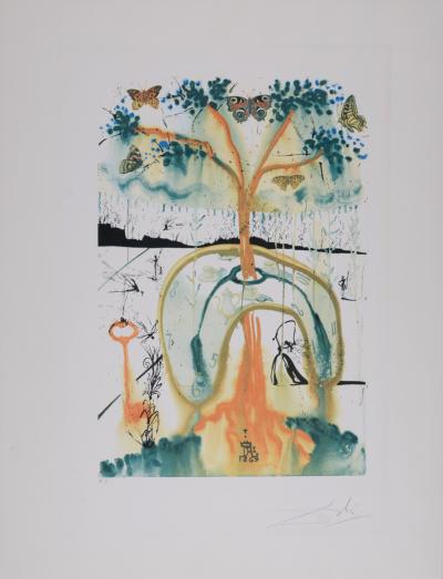 Salvador DALI - A mad tea party Alice in Wonderland, 1969 - Héliogravure signée à la main 2