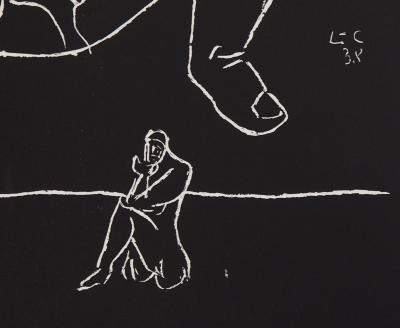 LE CORBUSIER - Les mains et le penseur, 1964 - Lithographie originale signée 2