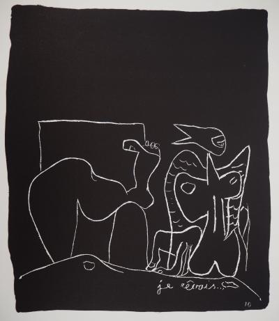 LE CORBUSIER - Rêve surréaliste, 1964 - Lithographie originale 2