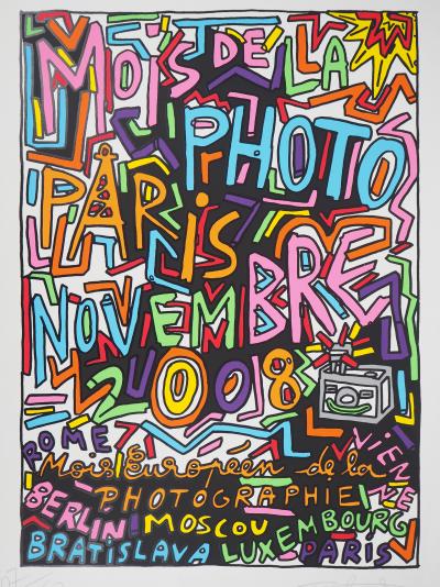 Robert COMBAS : Mois de la photo - Sérigraphie originale Signée 2