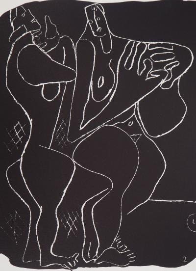 LE CORBUSIER - Deux nus, 1964 - Lithographie originale signée 2