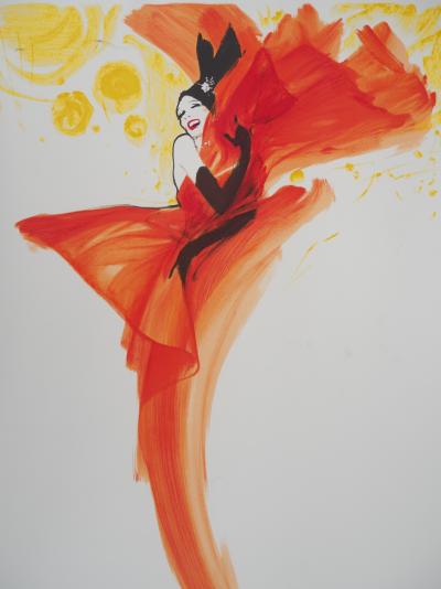 René GRUAU : Danseuse de cabaret - Lithographie originale Signée 2