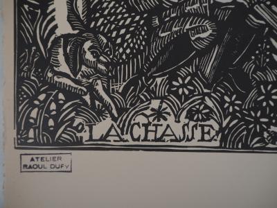 Raoul DUFY : La chasse - Gravure sur bois originale signée 2