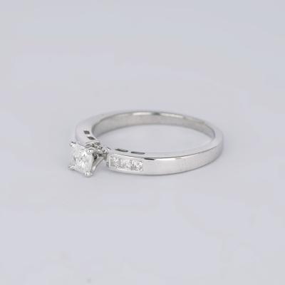 White Gold Solitaire Diamond Ring 2