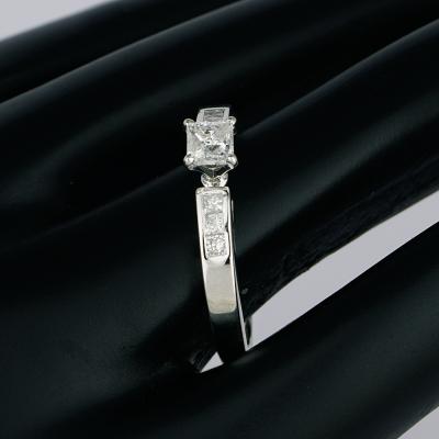 White Gold Solitaire Diamond Ring 2