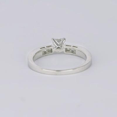 White Gold Solitaire Diamond Ring 2