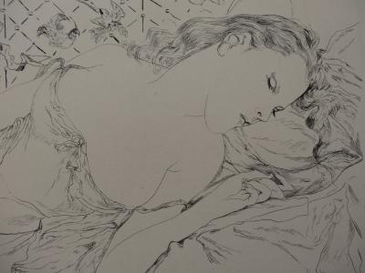 Léonard FOUJITA - La Rivière Enchantée, Le Rêve - Gravure originale 2