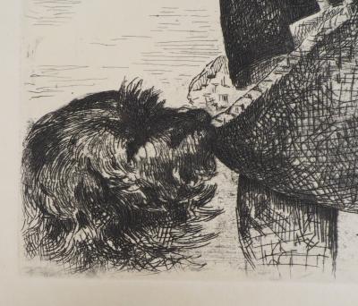 Edouard MANET : Le Gamin au chien, 1860 - Gravure originale signée 2