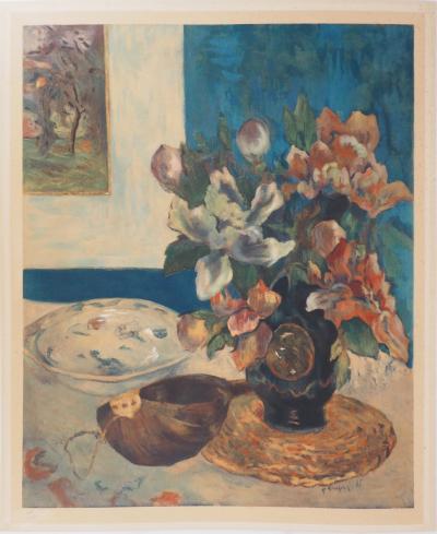 Paul GAUGUIN (d’après) - Nature morte à la mandoline - Lithographie 2