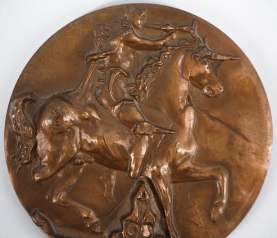 Salvador DALI - Unicorne dionysiaque - Sculpture en bronze signée 2