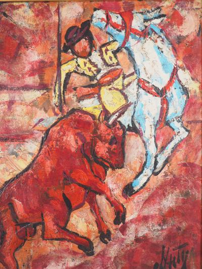 Henry Maurice D’ANTY : Le Picador - Huile sur toile signée 2