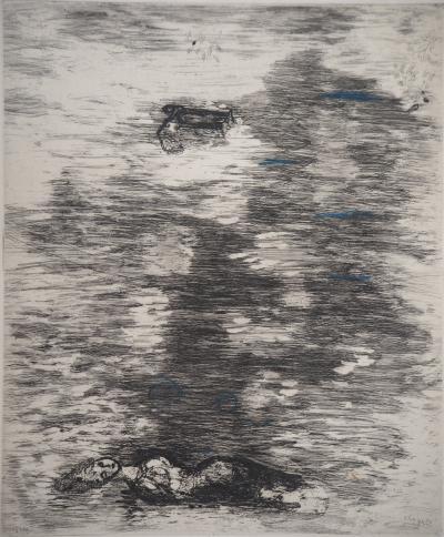 Marc CHAGALL - Femme dans la rivière - Gravure originale signée 2