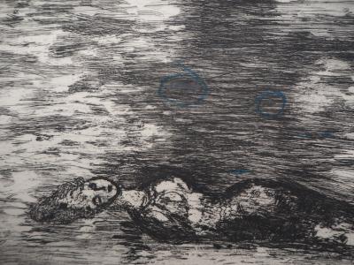 Marc CHAGALL - Femme dans la rivière - Gravure originale signée 2