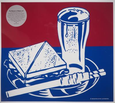 Roy LICHTENSTEIN (d’après)  - Sandwich and Soda, 1999 - Sérigraphie 2