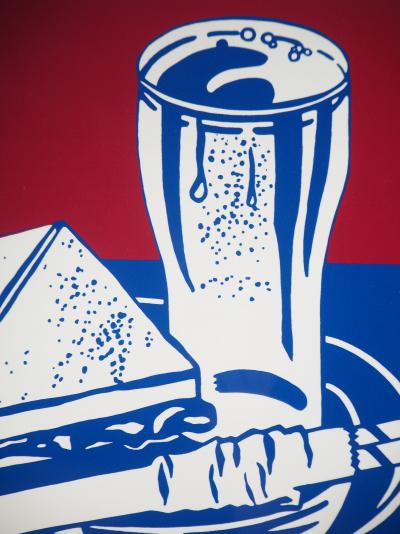 Roy LICHTENSTEIN (d’après)  - Sandwich and Soda, 1999 - Sérigraphie 2