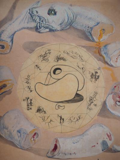 Salvador DALI - L’Alchimie, la Roue - Gravure originale signée 2