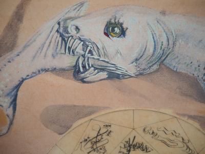 Salvador DALI - L’Alchimie, la Roue - Gravure originale signée 2